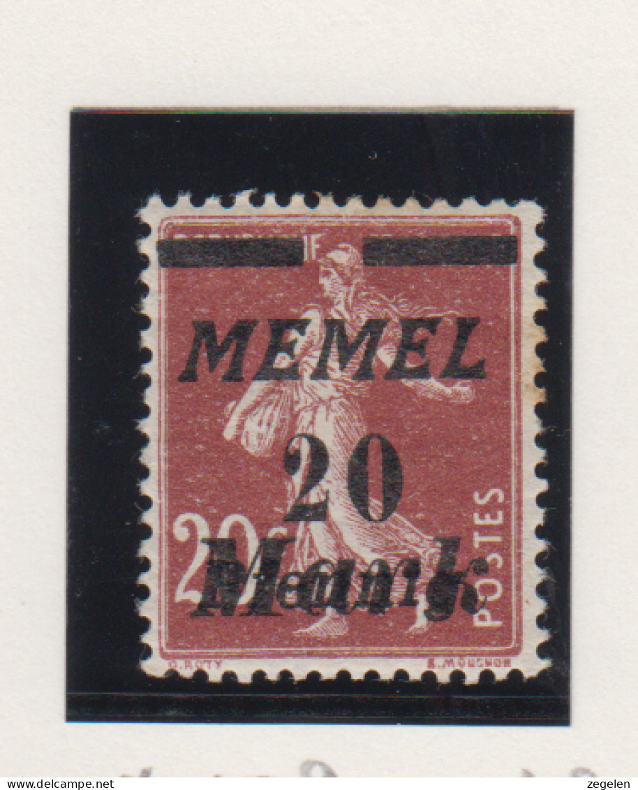 Memel Michel-nr. 109 * - Andere & Zonder Classificatie