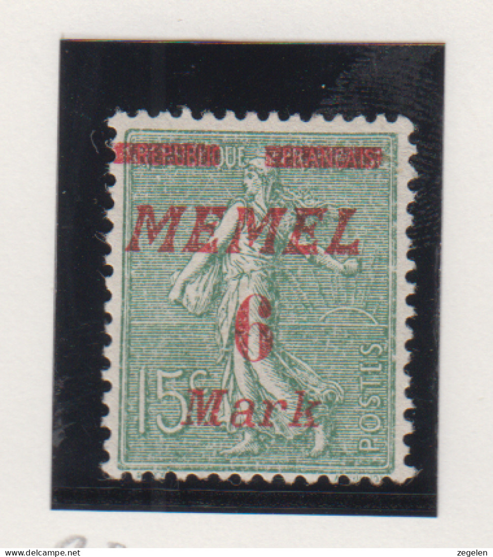 Memel Michel-nr. 111 Zonder Gom - Other & Unclassified