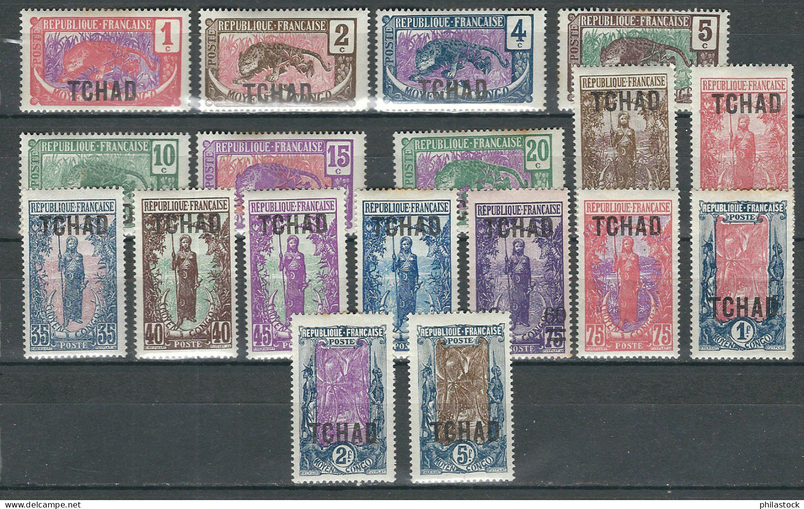 TCHAD N° 1 à 18 *. - Unused Stamps