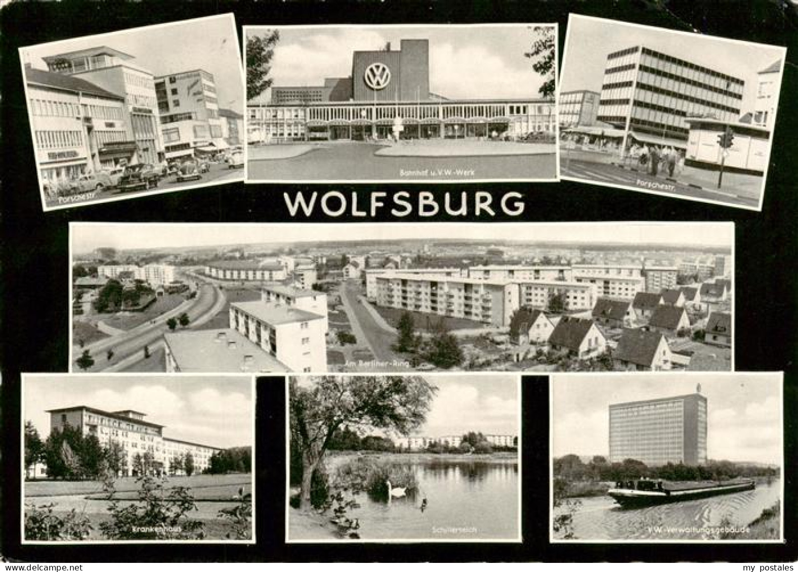 73908795 Wolfsburg Porschestrasse Bahnhof Und VW Werk Am Berliner Ring Krankenha - Wolfsburg