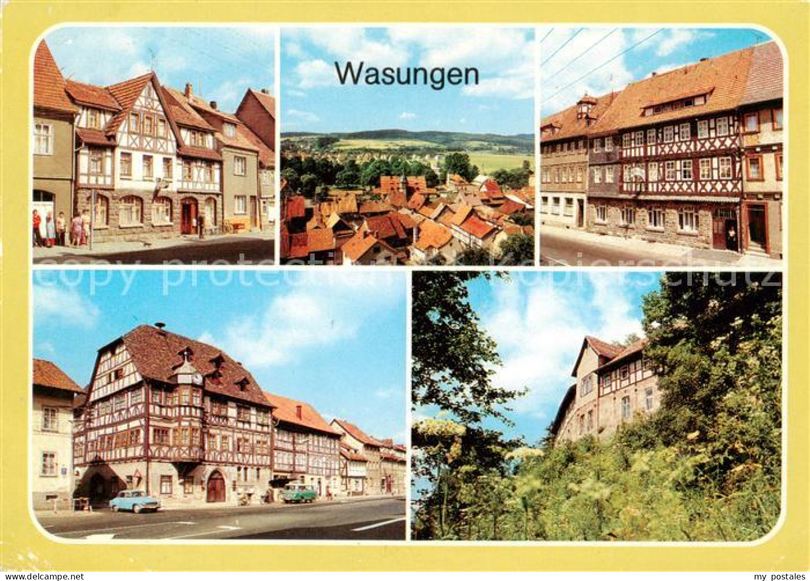 73869214 Wasungen HO Gaststaette Erholung Ortsblick Gasthof Zum Baeren Rathaus B - Wasungen