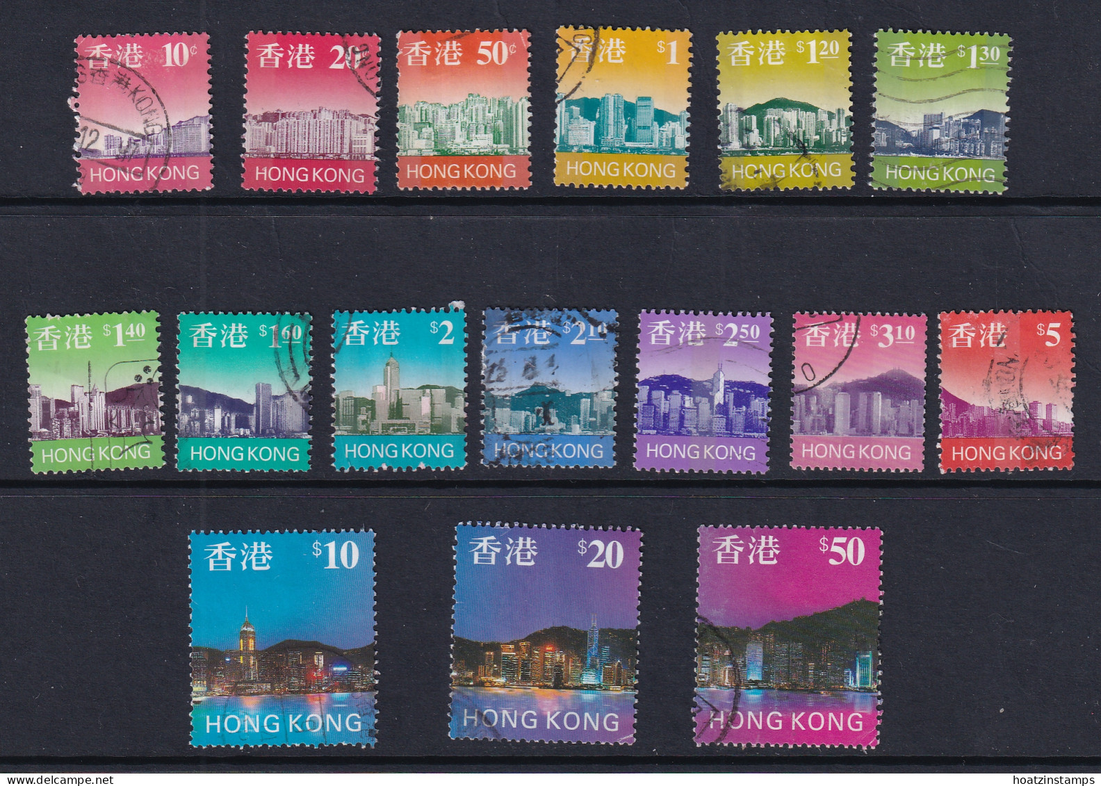 Hong Kong: 1997   Buildings Set   SG848-863     Used - Usati