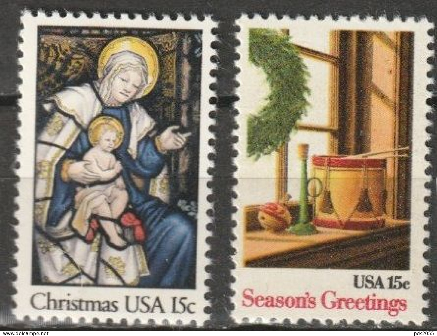 USA 1980 Mi-Nr.1450 - 1451 ** Postfrisch Weihnachten ( U 81) Günstige Versandkosten - Unused Stamps