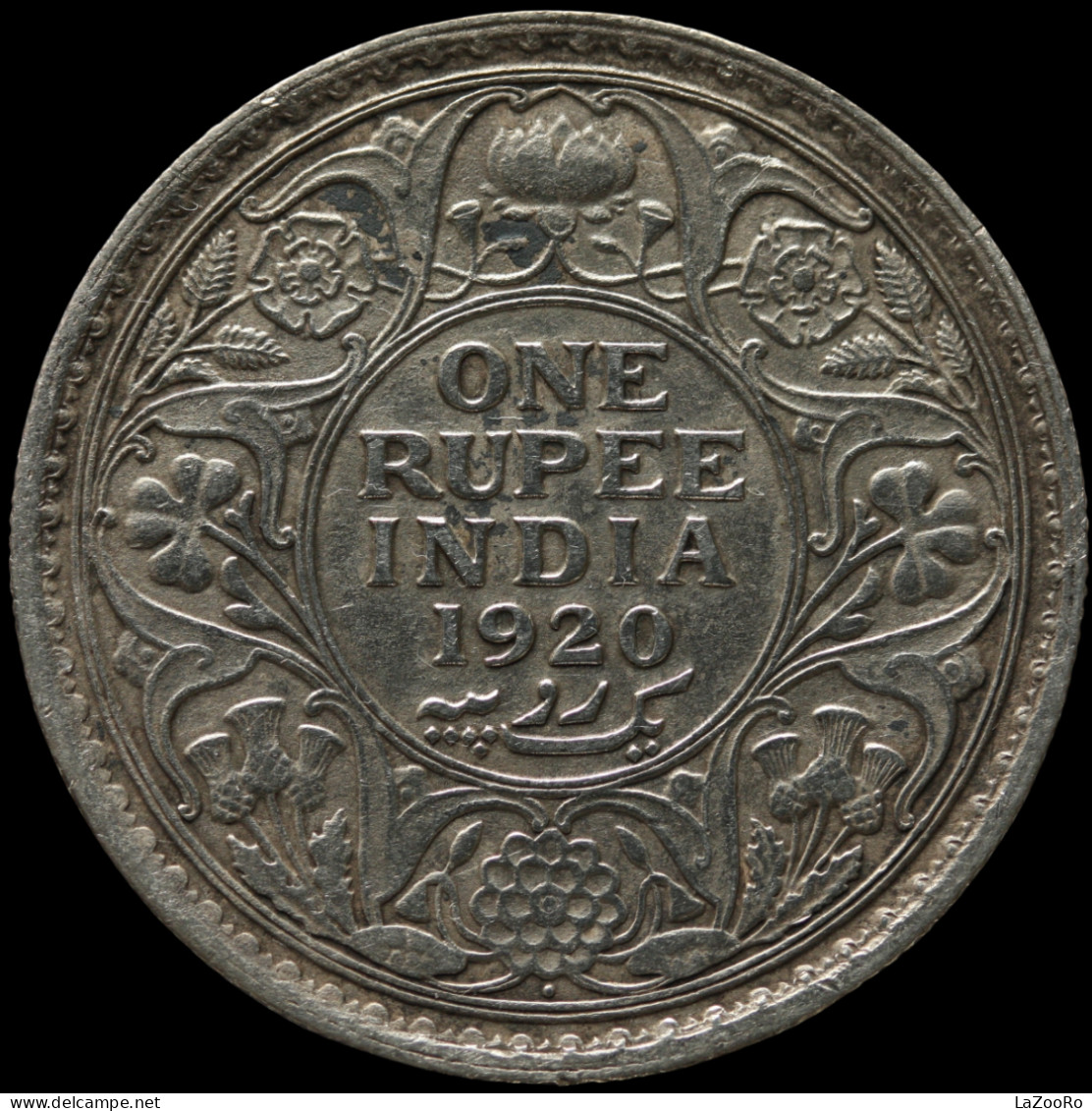 LaZooRo: British India 1 Rupee 1920 XF / UNC - Silver - Colonies