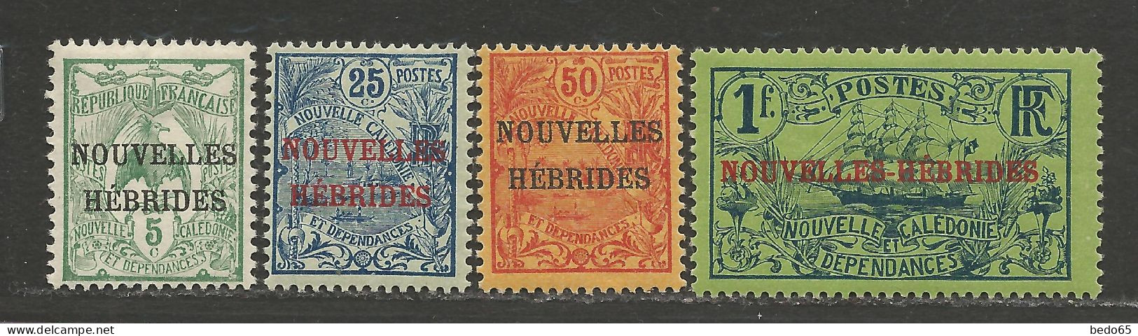 LOT NOUVELLES-HEBRIDES N° 1 Et 5 NEUF*  CHARNIERE / Hinge / MH - Unused Stamps