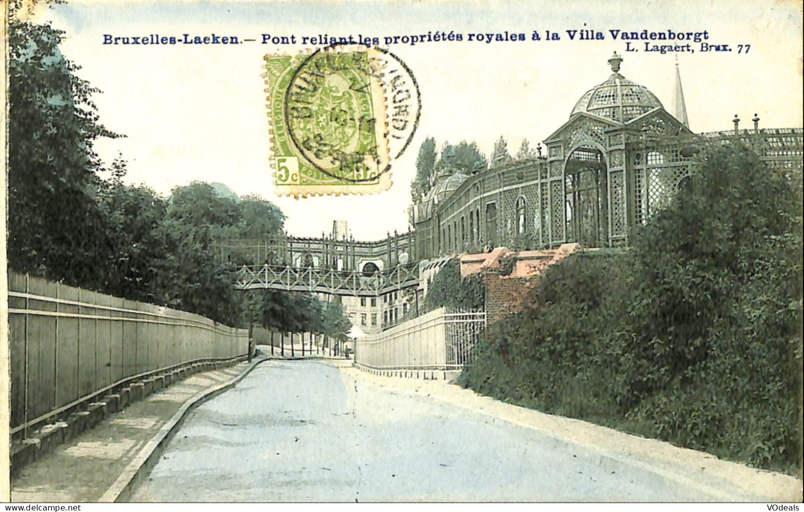 Belgique - Brussel - Bruxelles - Laeken - Pont Reliant Les Propriétés Royales à La Villa Vandenborgt - Laeken