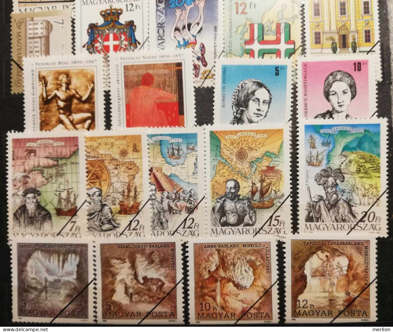 SP002  Hungary  Specimen  Lot Of 29 Stamps  1980-90's - Essais, épreuves & Réimpressions