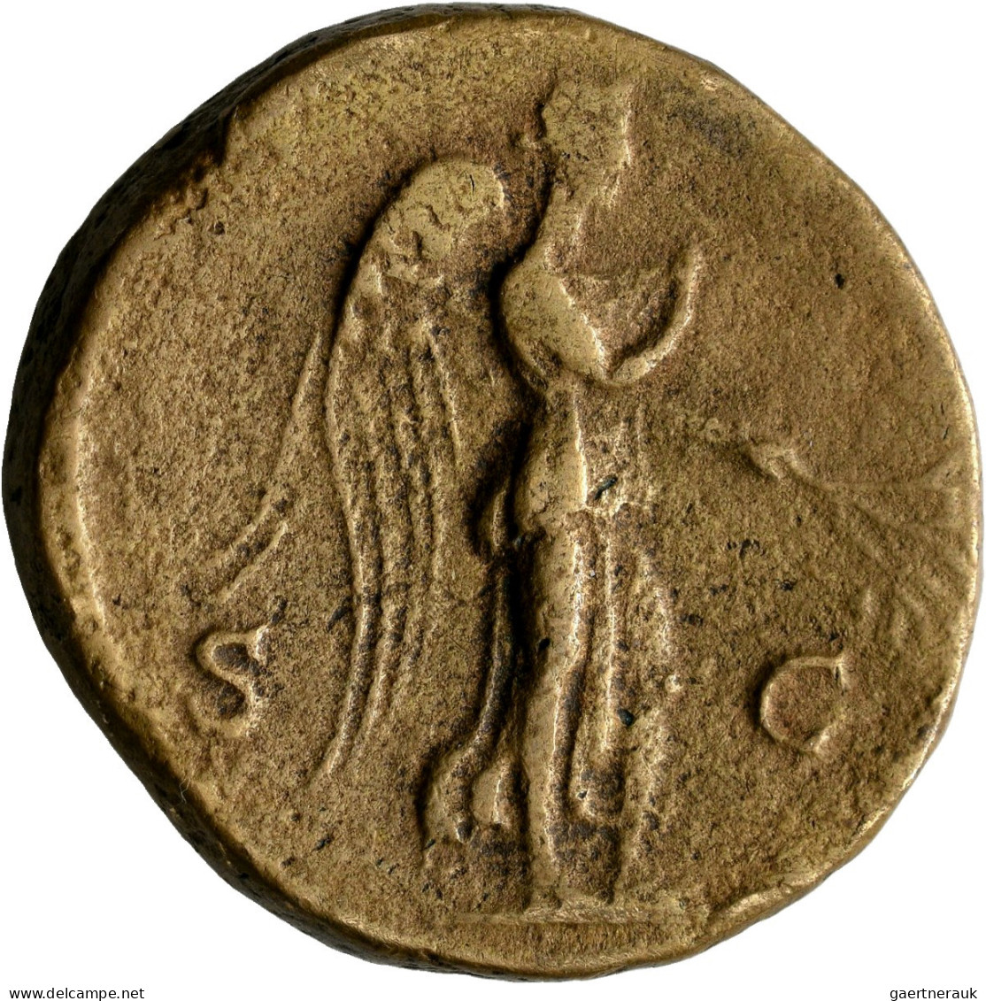 Hadrian (117 - 138): Æ-Sesterz, 23,75 G; Schöne Flußpatina, Sehr Schön. - Die Antoninische Dynastie (96 / 192)