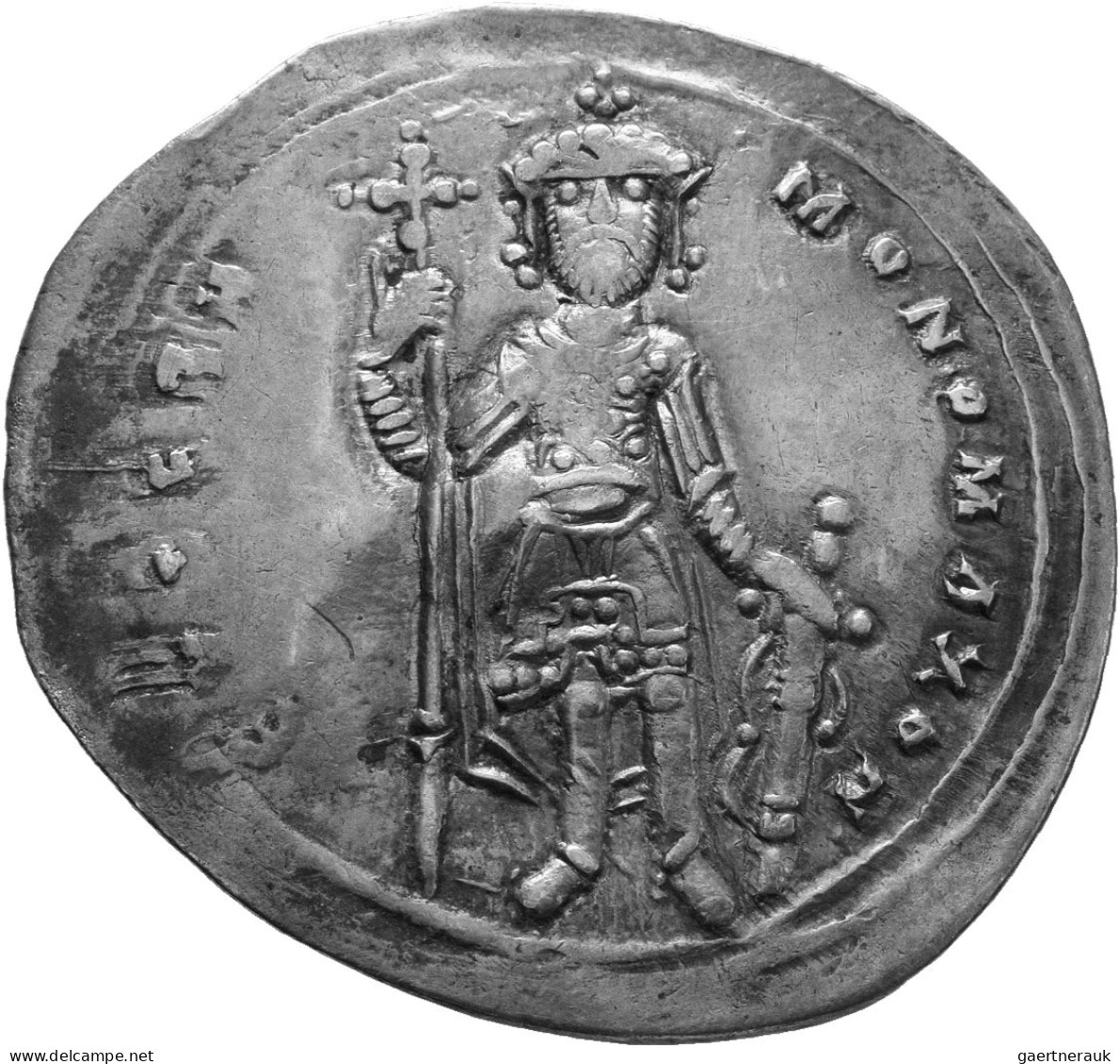 Constantinus IX. (1042 - 1055): Monomachus: Silber-Miliaresion (Konkav). 2,34 G. - Byzantinische Münzen