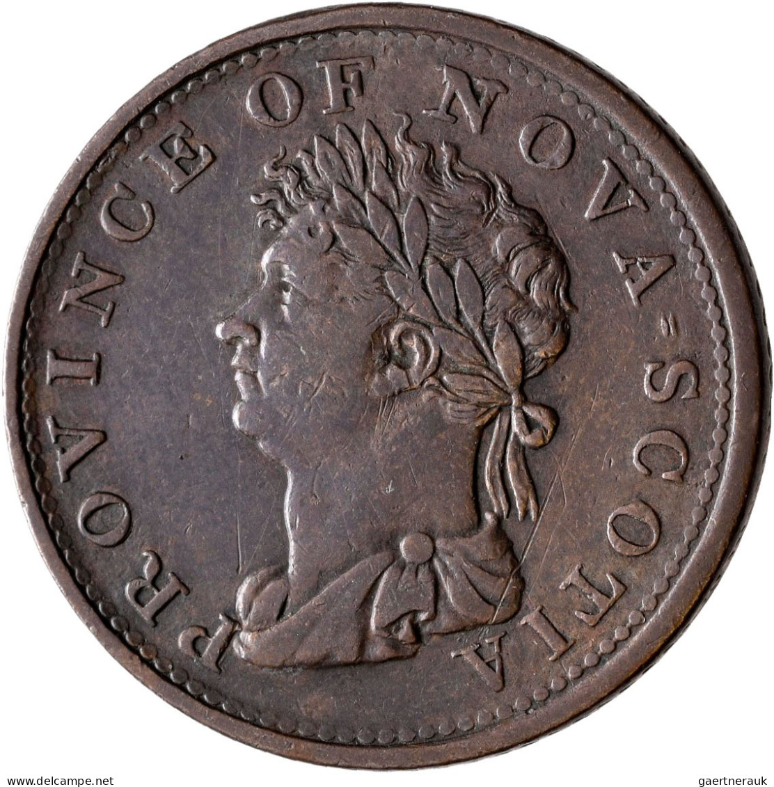 Kanada: Bank Of Upper Canada, Bank Token 1 Penny 1852 / St. Georg Penny. KM# Tn - Canada