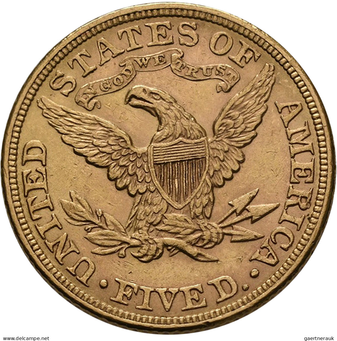 Vereinigte Staaten Von Amerika - Anlagegold: 5 Dollars 1885 (Half Eagle - Libert - Andere & Zonder Classificatie