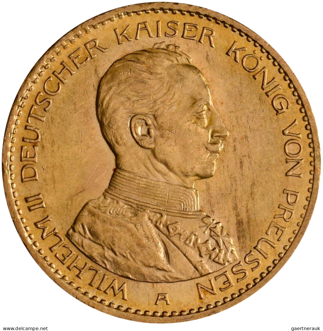 Alle Welt  - Anlagegold: Lot 4 Goldmünzen, Dabei: 20 Mark 1914 Wilhelm In Unifor - Sammlungen & Sammellose