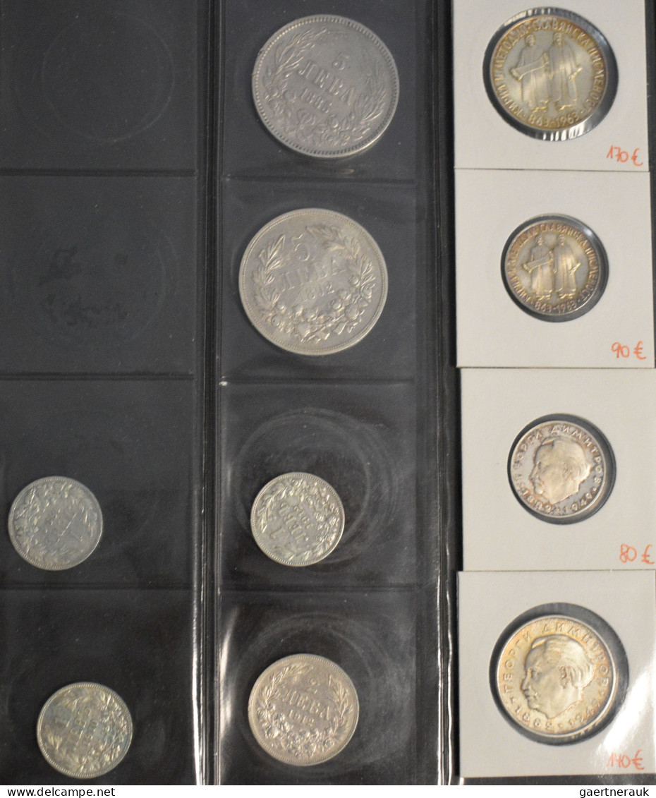 Bulgarien: Album Mit 58 Münzen Aus Bulgarien. Angefangen Mit 1 Lev 1894 Oder 5 L - Bulgaria