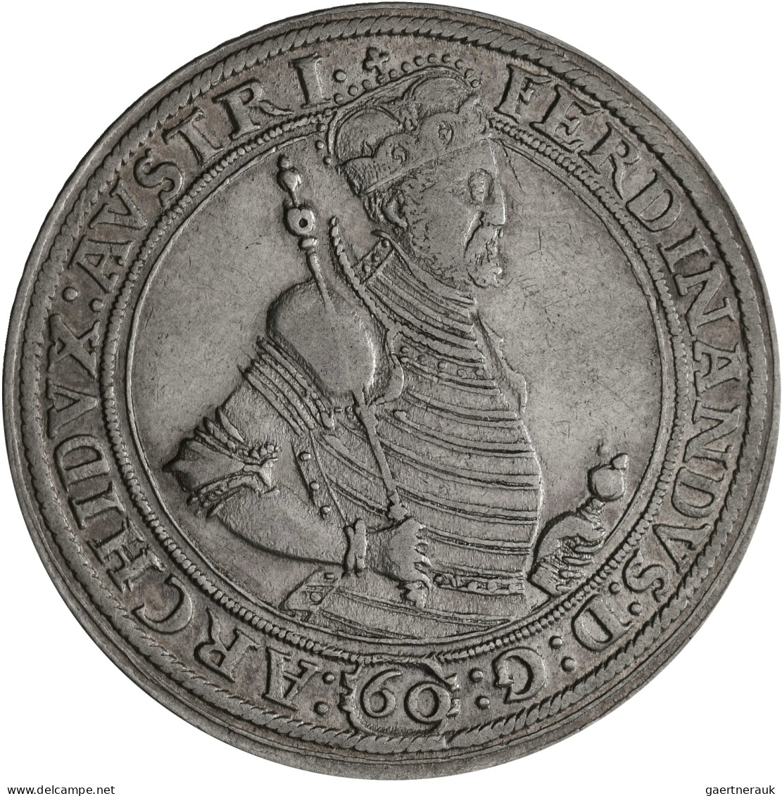 Haus Habsburg: Erzherzog Ferdinand 1564-1595: Guldentaler Zu 60 Kreuzer 1571, Ha - Autres – Europe