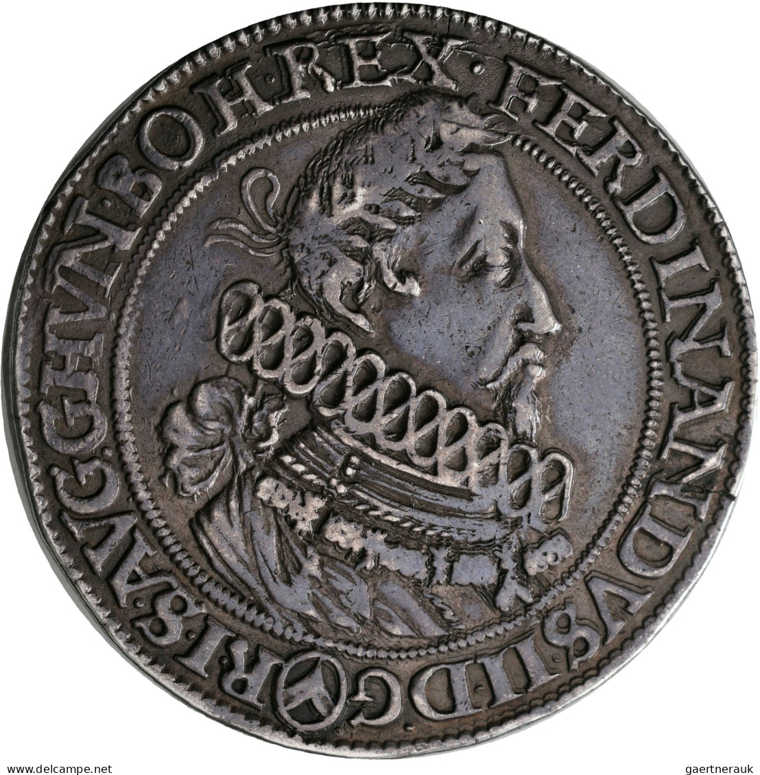 Haus Habsburg: Ferdinand II. 1619-1637: Taler 1620 (Reichstaler) Wien. Geharnisc - Otros – Europa