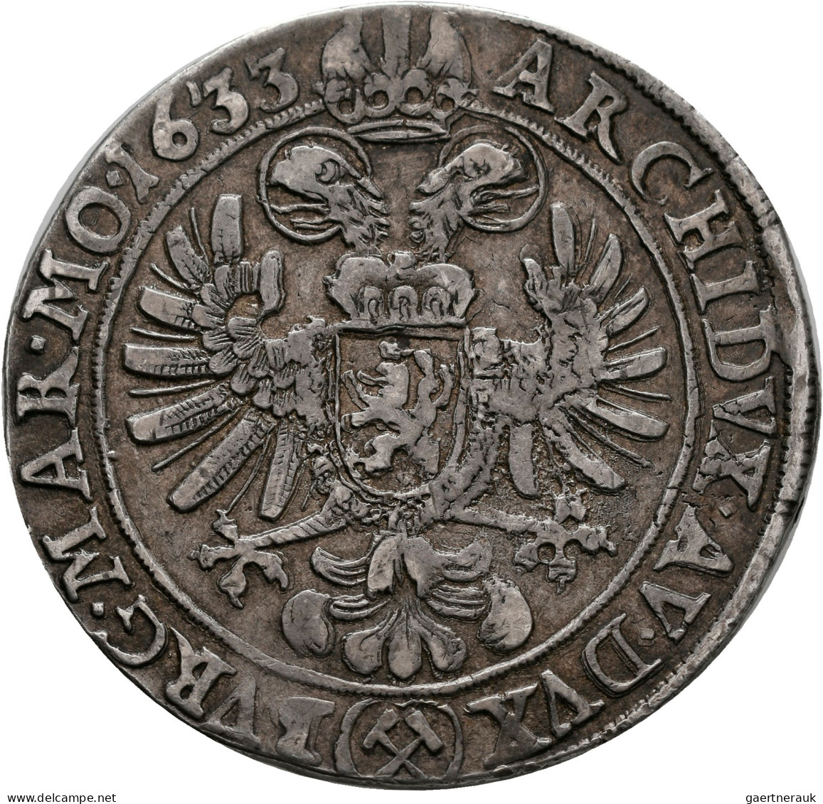 Haus Habsburg: Ferdinand II. 1618-1637: Taler 1633 (Reichstaler) Kuttenberg, Mzm - Sonstige – Europa