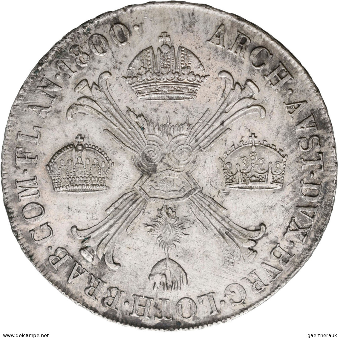 Haus Habsburg: Franz II. (I.) 1792-1806-1835: Taler (Kronentaler) 1800 M, Mailan - Otros – Europa