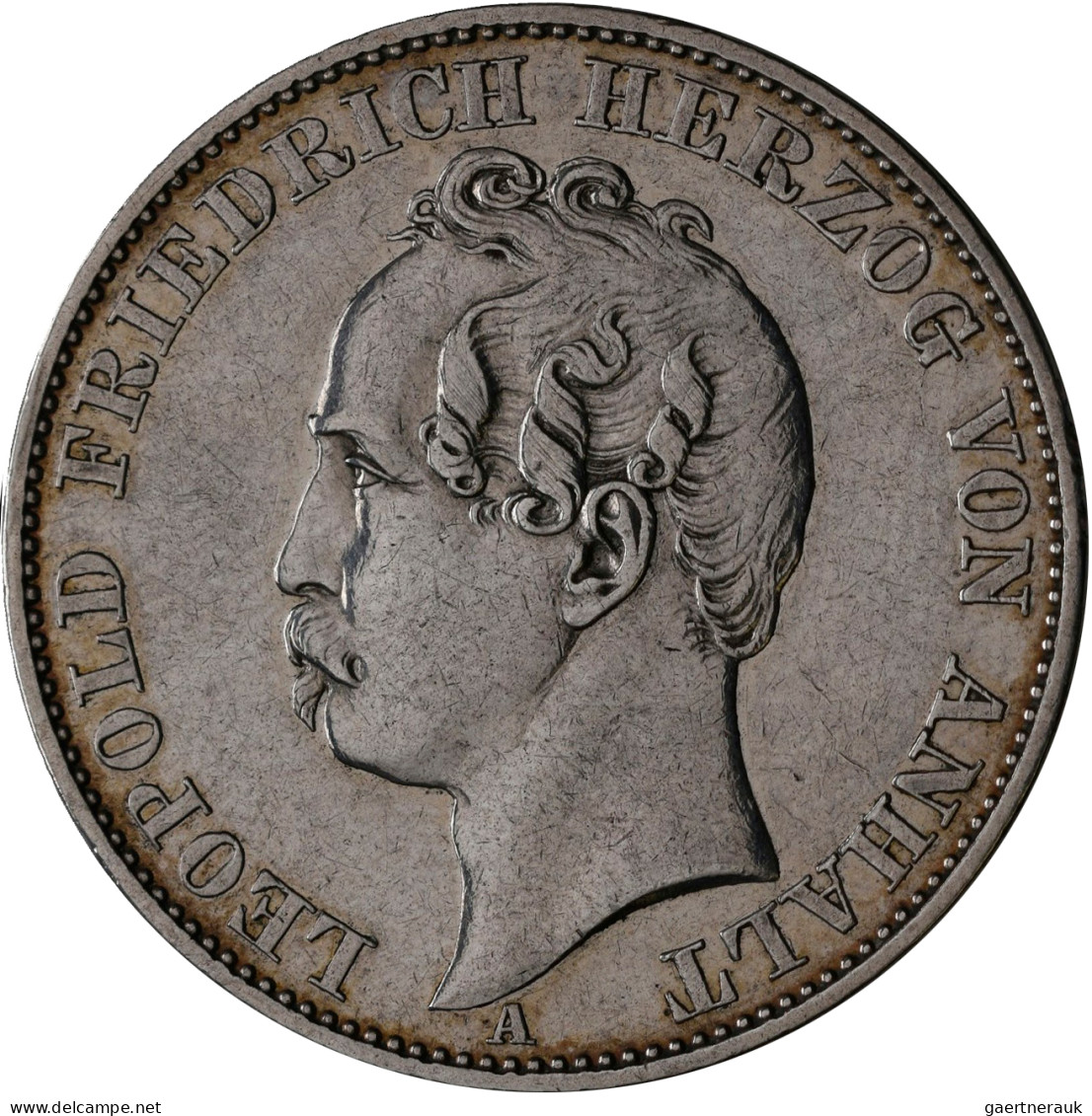 Anhalt-Dessau: Leopold Friedrich 1817-1871: Taler 1863 (Vereinstaler), Auf Die W - Otros & Sin Clasificación