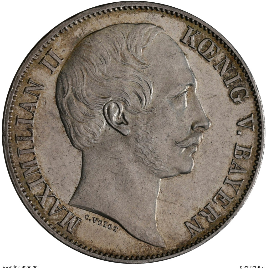 Bayern: Maximilian II. Joseph 1848-1864: Taler 1864 (Vereinstaler). AKS 149, Jae - Sonstige & Ohne Zuordnung