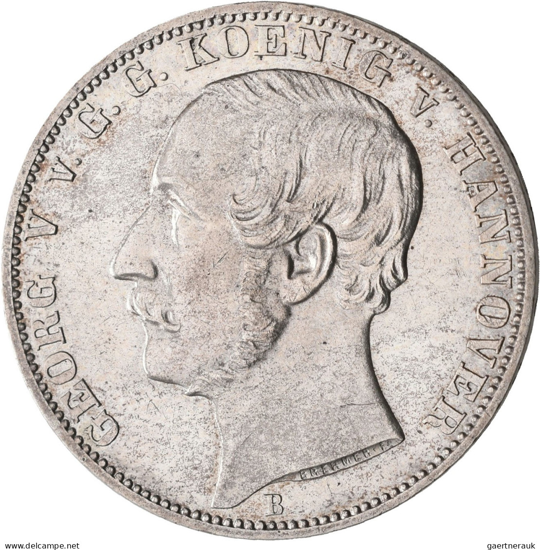 Hannover: Georg V. 1851-1866: Vereinstaler 1866 B, AKS 144b, Jaeger 96, Davenpor - Otros & Sin Clasificación