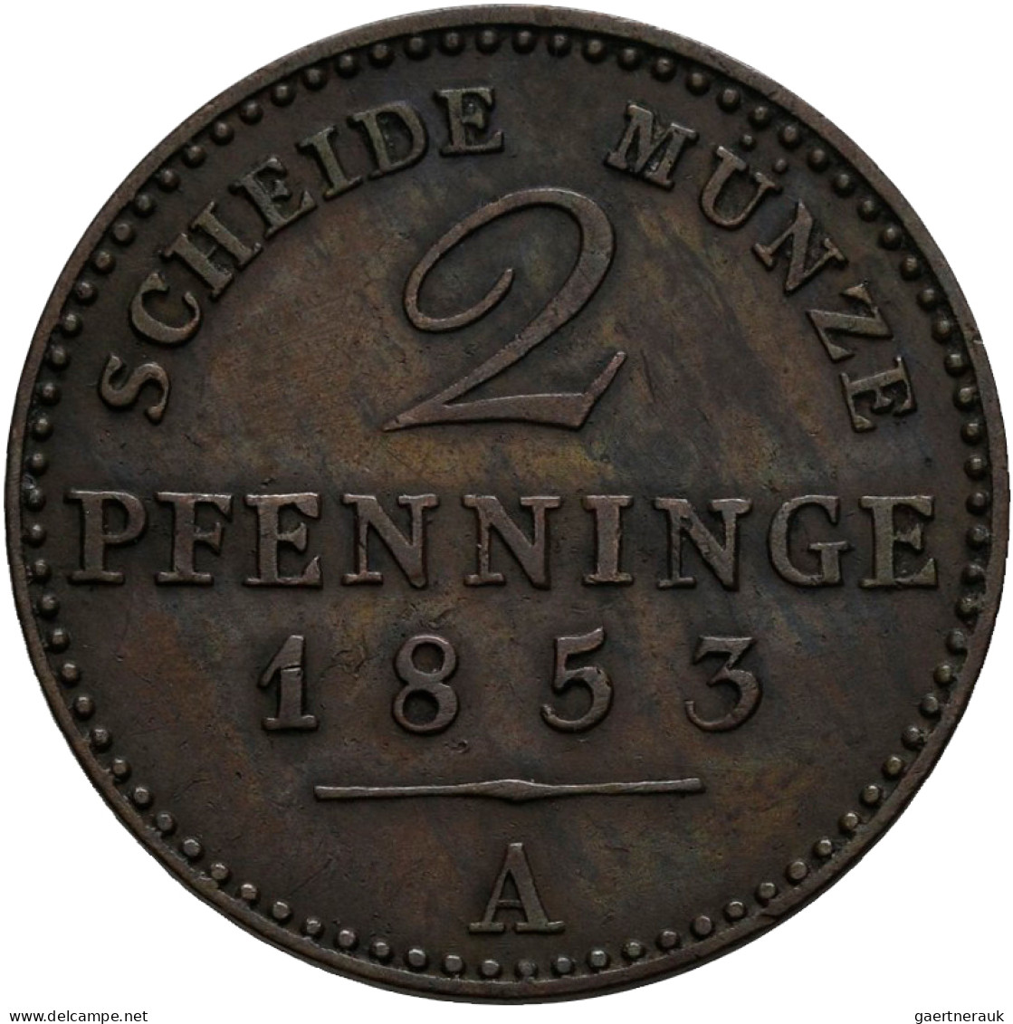 Preußen: Friedrich Wilhelm IV. 1840-1861: 4 Pfennige 1856 (AKS 89) Plus 2 Pfenni - Other & Unclassified