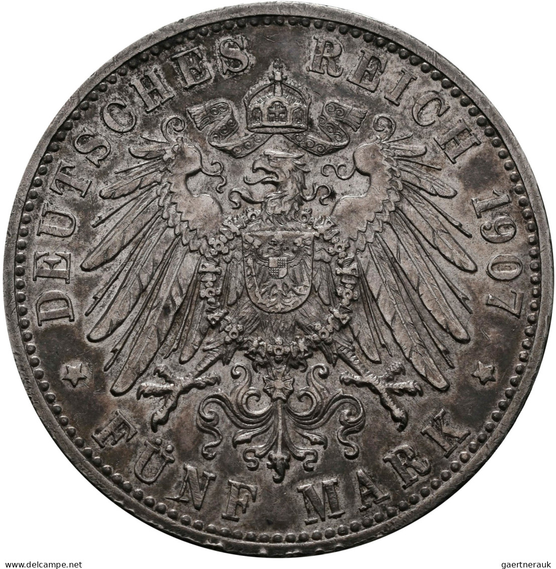 Baden: Friedrich I. 1852-1907: 2 Mark 1907 G, Auf Den Tod Mit Lebensdaten, Jaege - Taler Et Doppeltaler