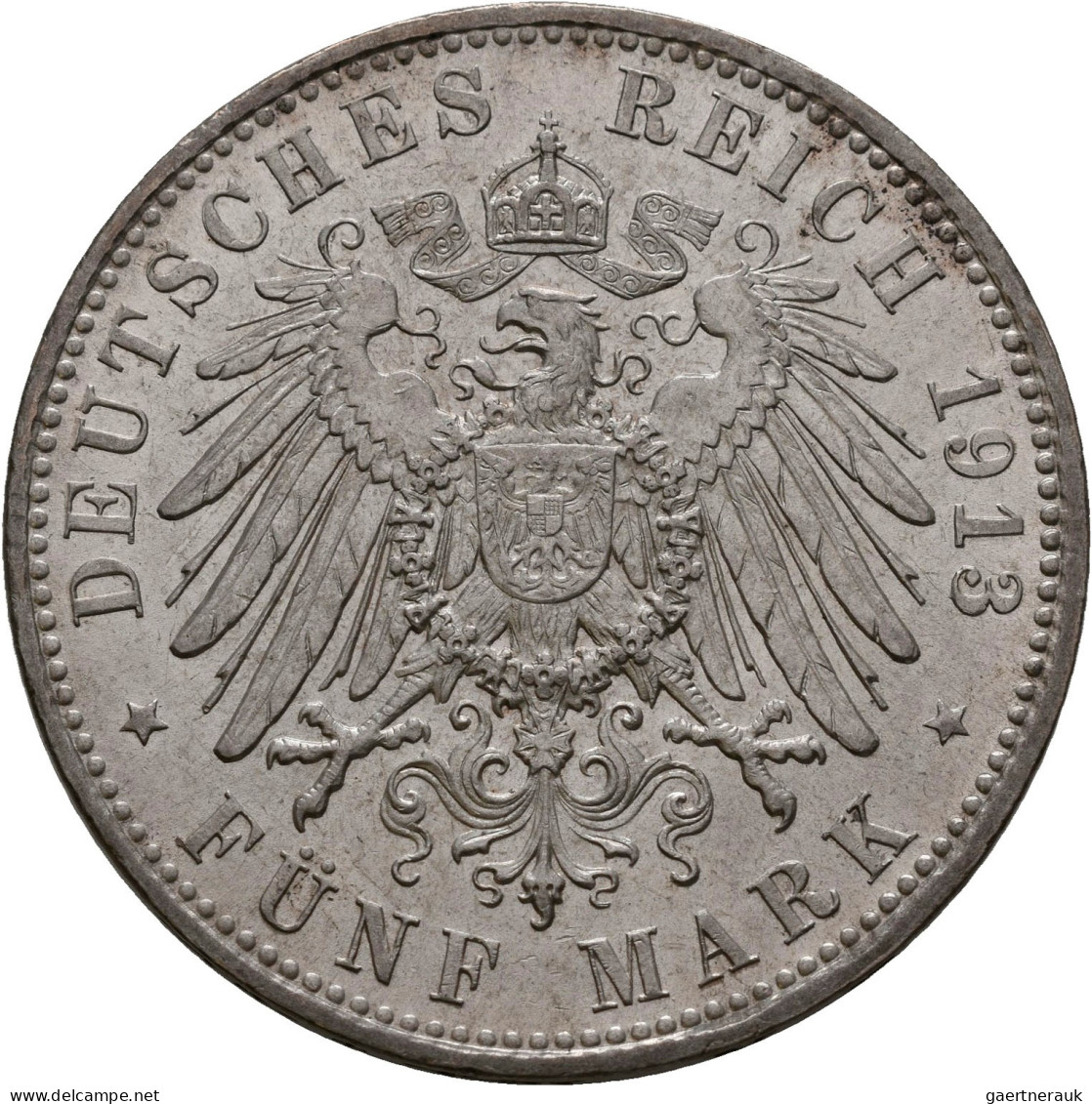 Bayern: Otto 1886-1913: Typensammlung Mit: 2 Mark 1912 (J. 45); 3 Mark 1913 (J. - Taler & Doppeltaler