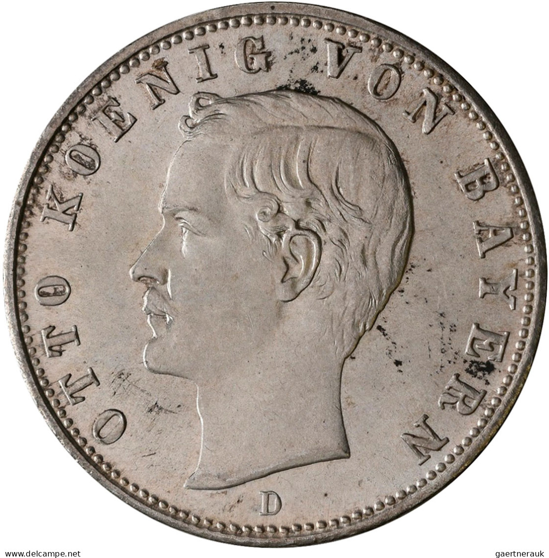 Bayern: Otto 1886-1913: Typensammlung Mit: 2 Mark 1912 (J. 45); 3 Mark 1913 (J. - Taler & Doppeltaler