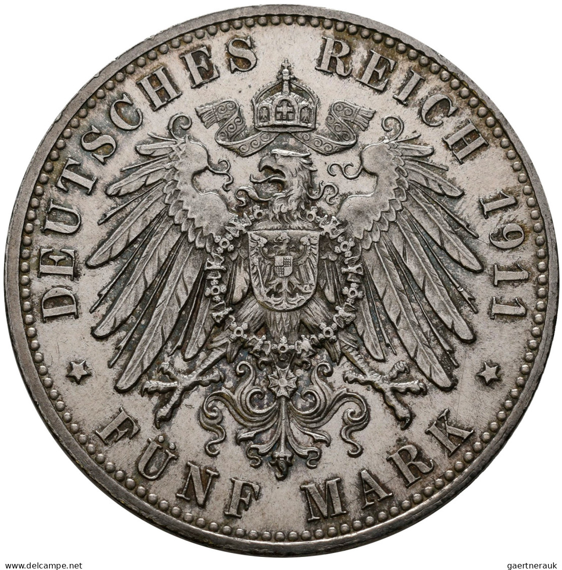 Bayern: Luitpold 1886-1912: Set 2, 3 Und 5 Mark 1911 D, Zum 90. Geburtstag Und 2 - Taler & Doppeltaler