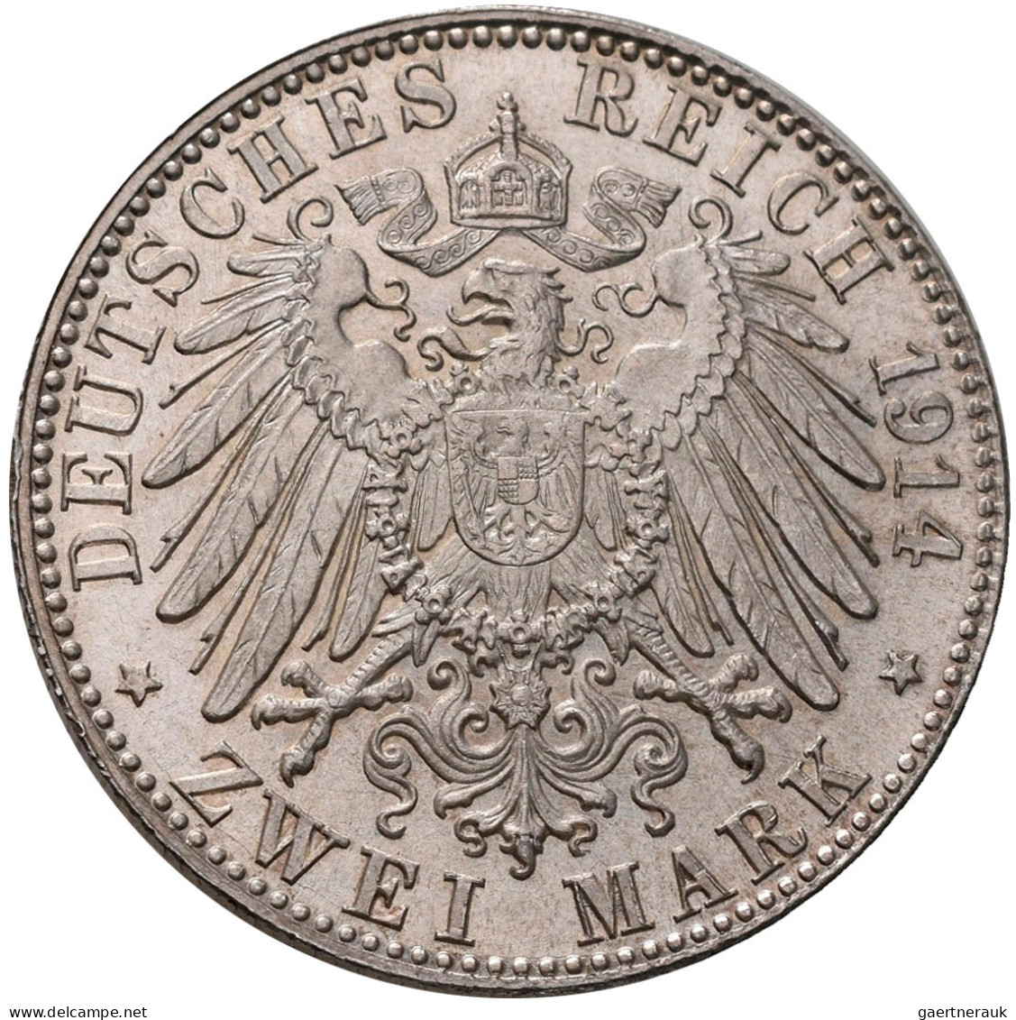 Bayern: Ludwig III. 1913-1918: Typensammlung Mit 2 Mark, 3 Mark Und 5 Mark 1914 - Taler & Doppeltaler