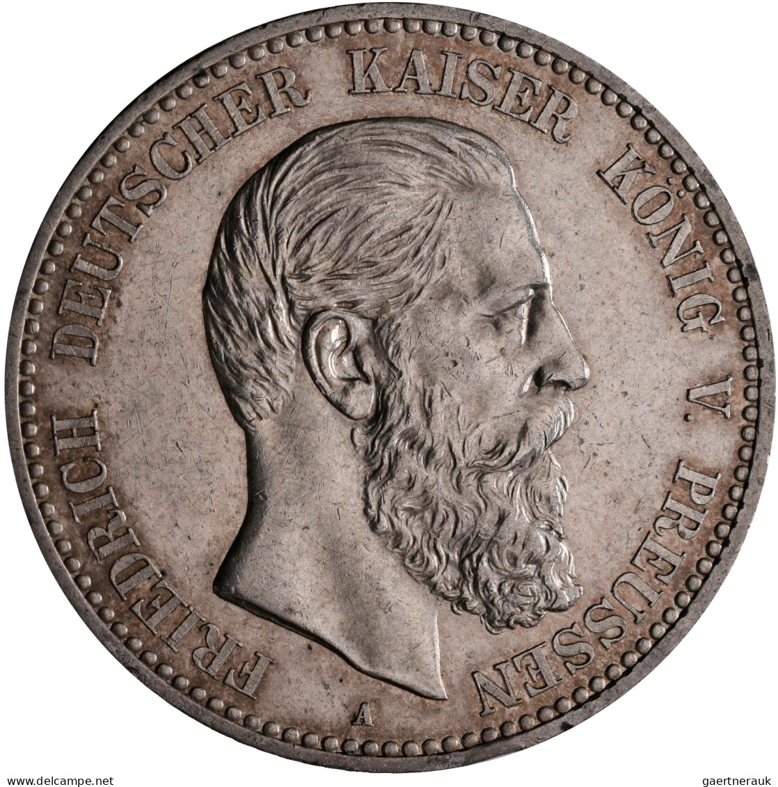 Preußen: Friedrich III. 1888: 2 Mark + 5 Mark 1888, Jaeger 98 Und 99. 2er Vorzüg - Taler & Doppeltaler