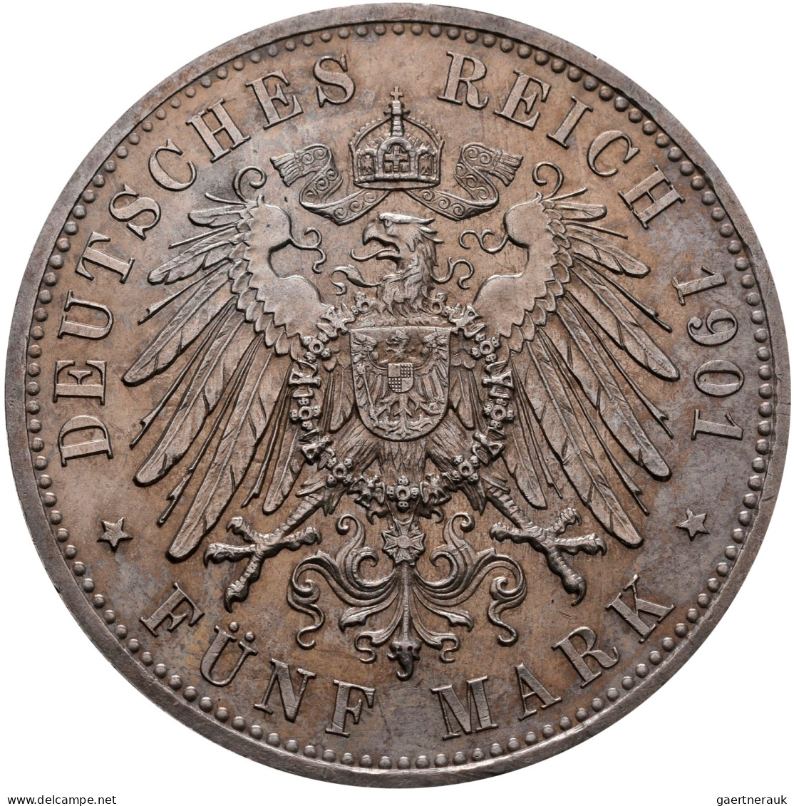 Preußen: Wilhelm II. 1888-1918: 2 Mark Und 5 Mark 1901, 200-Jahr-Feier Preußen, - Taler Et Doppeltaler