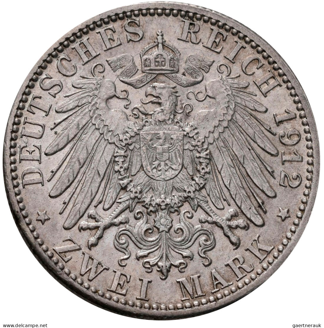 Württemberg: Wilhelm II. 1891-1918: 5 Mark 1913 F, Jaeger 176; 3 Mark 1911 F, Ja - Taler Et Doppeltaler