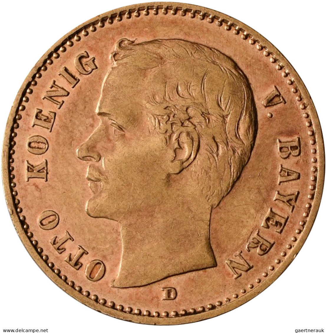 Bayern - Anlagegold: Otto 1886-1913: 10 Mark 1906 D, Jaeger 201. 3,97 G, 900/100 - 5, 10 & 20 Mark Oro