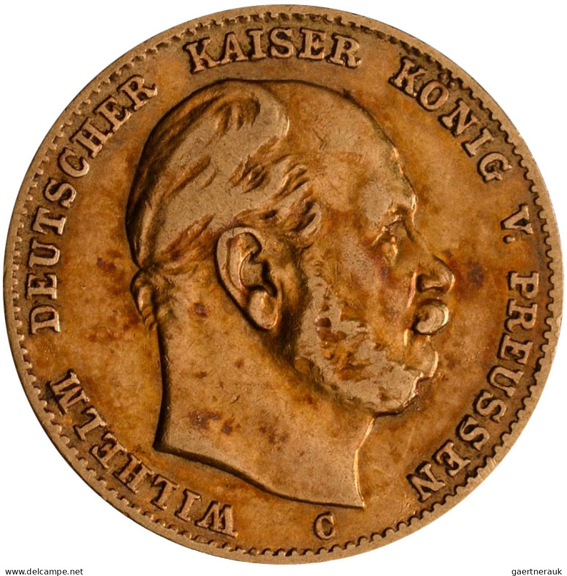 Preußen - Anlagegold: Wilhelm I. 1861-1888: 10 Mark 1872 B + 1873 B, Jaeger 242. - 5, 10 & 20 Mark Or