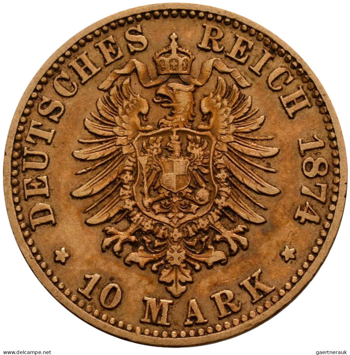 Preußen - Anlagegold: Wilhelm I. 1861-1888: 10 Mark 1872 B + 1873 B, Jaeger 242. - 5, 10 & 20 Mark Or