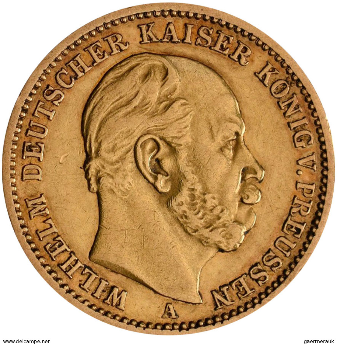 Preußen - Anlagegold: Wilhelm I. 1861-1888: 20 Mark 1871 A. Jaeger 243. Die Erst - 5, 10 & 20 Mark Oro