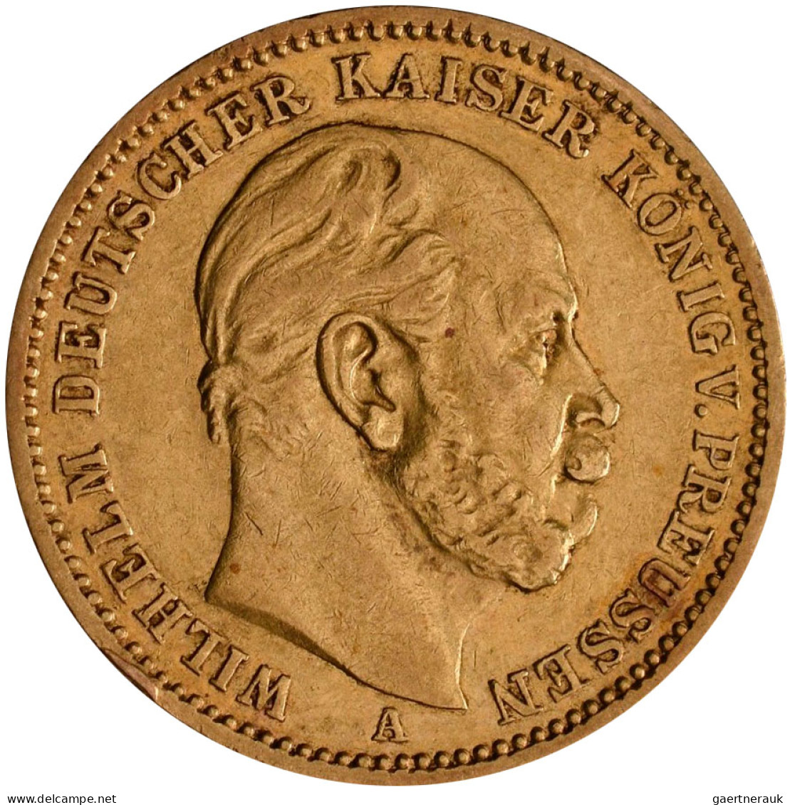 Preußen - Anlagegold: Wilhelm I. 1861-1888: 20 Mark 1871 A. Jaeger 243. Die Erst - 5, 10 & 20 Mark Or