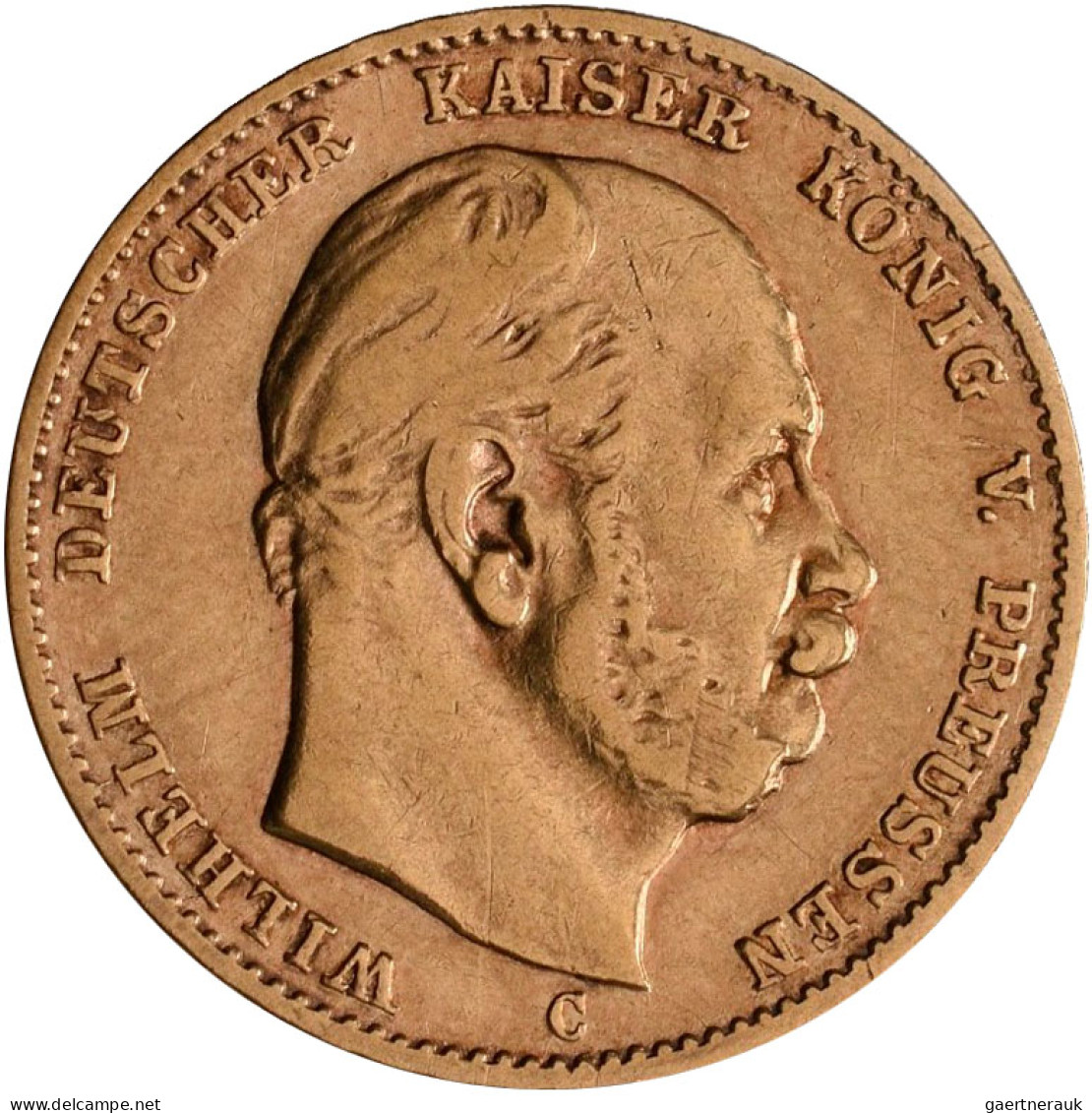 Preußen - Anlagegold: Wilhelm I. 1861-1888: 10 Mark 1875 A (2x), 1879 C Und 1880 - 5, 10 & 20 Mark Goud