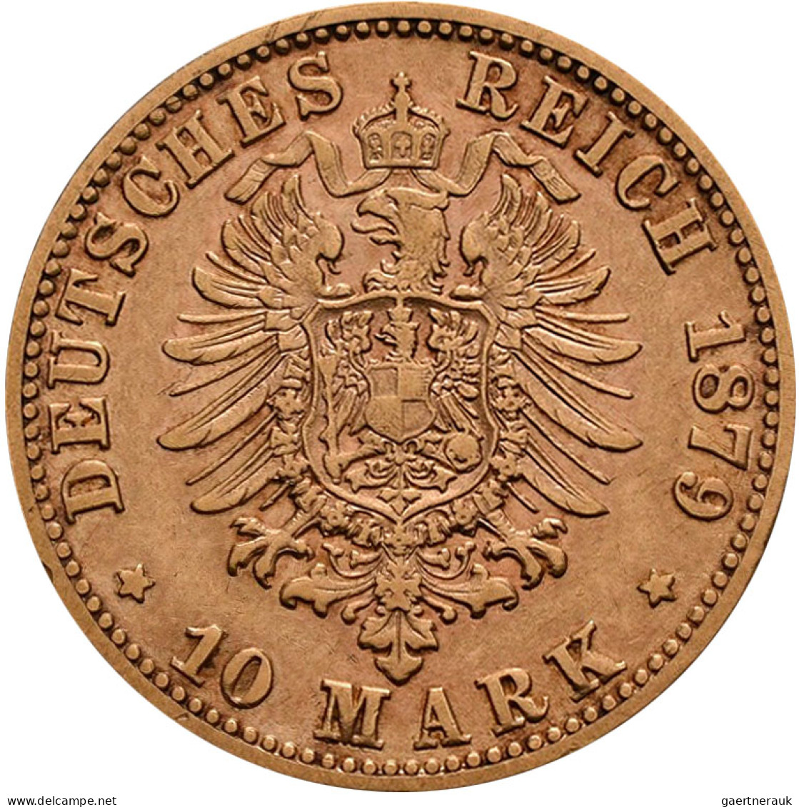 Preußen - Anlagegold: Wilhelm I. 1861-1888: 10 Mark 1875 A (2x), 1879 C und 1880