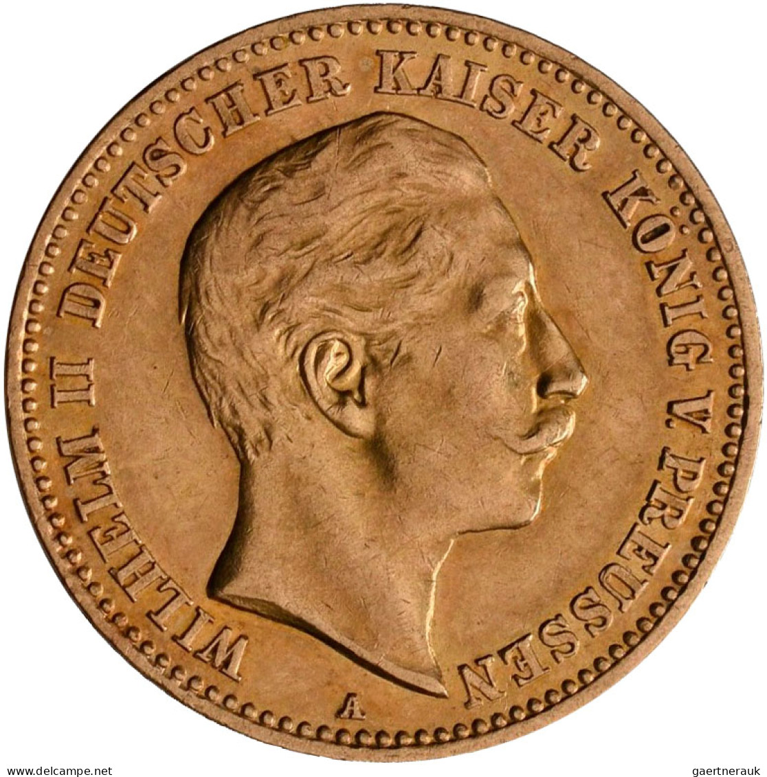 Preußen - Anlagegold: Wilhelm II. 1888-1918: 10 Mark 1901 A Und 1907 A. Jaeger 2 - 5, 10 & 20 Mark Gold