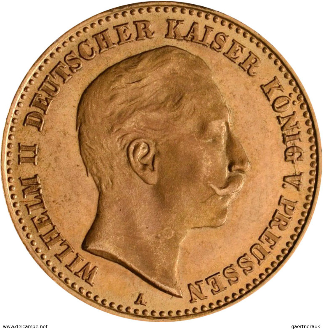 Preußen - Anlagegold: Wilhelm II. 1888-1918: 10 Mark 1901 A Und 1907 A. Jaeger 2 - 5, 10 & 20 Mark Oro