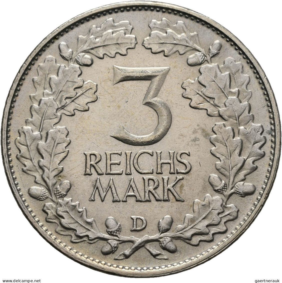 Weimarer Republik: 3 + 5 Reichsmark 1925 D, 1000 Jahrfeier Rheinlande, Jaeger 32 - Sonstige & Ohne Zuordnung