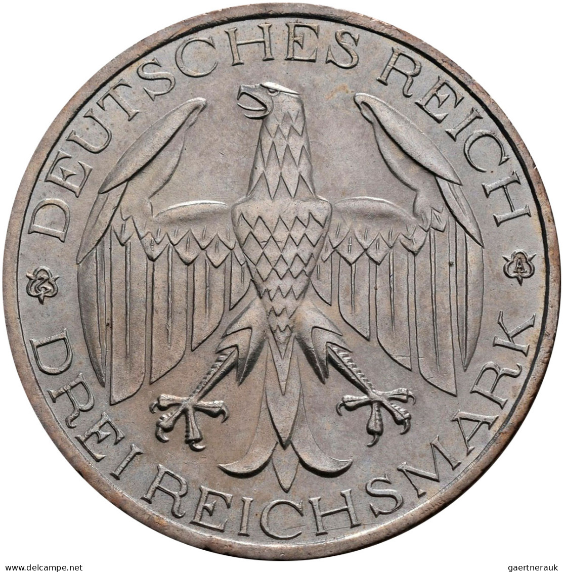 Weimarer Republik: 3 Reichsmark 1929, Waldeck, Jaeger 337, Vorzüglich - Stempelg - Autres & Non Classés