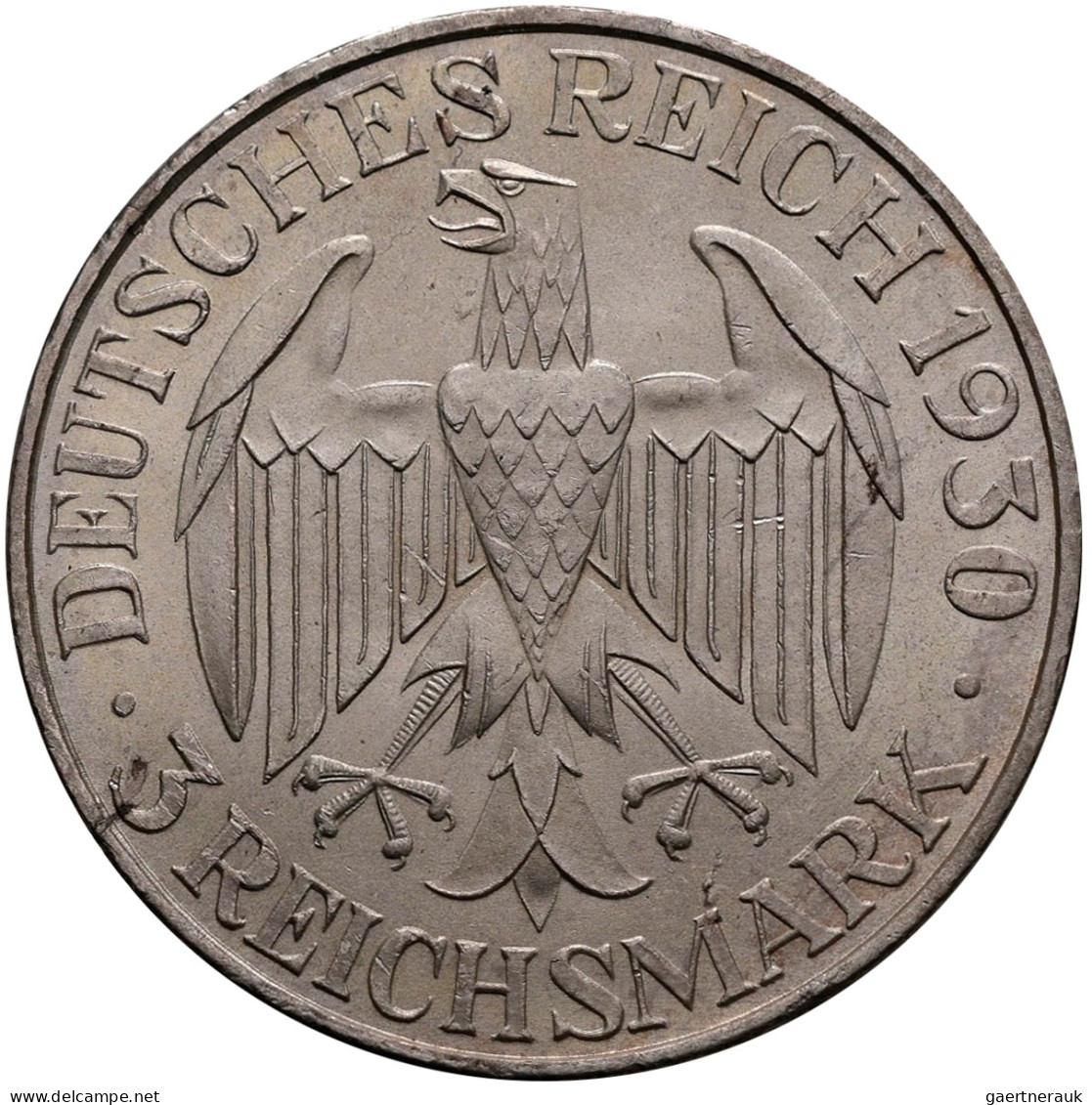 Weimarer Republik: 3 Reichsmark 1930 A, Graf Zeppelin, Weltflug 1929. Jaeger 342 - Altri & Non Classificati