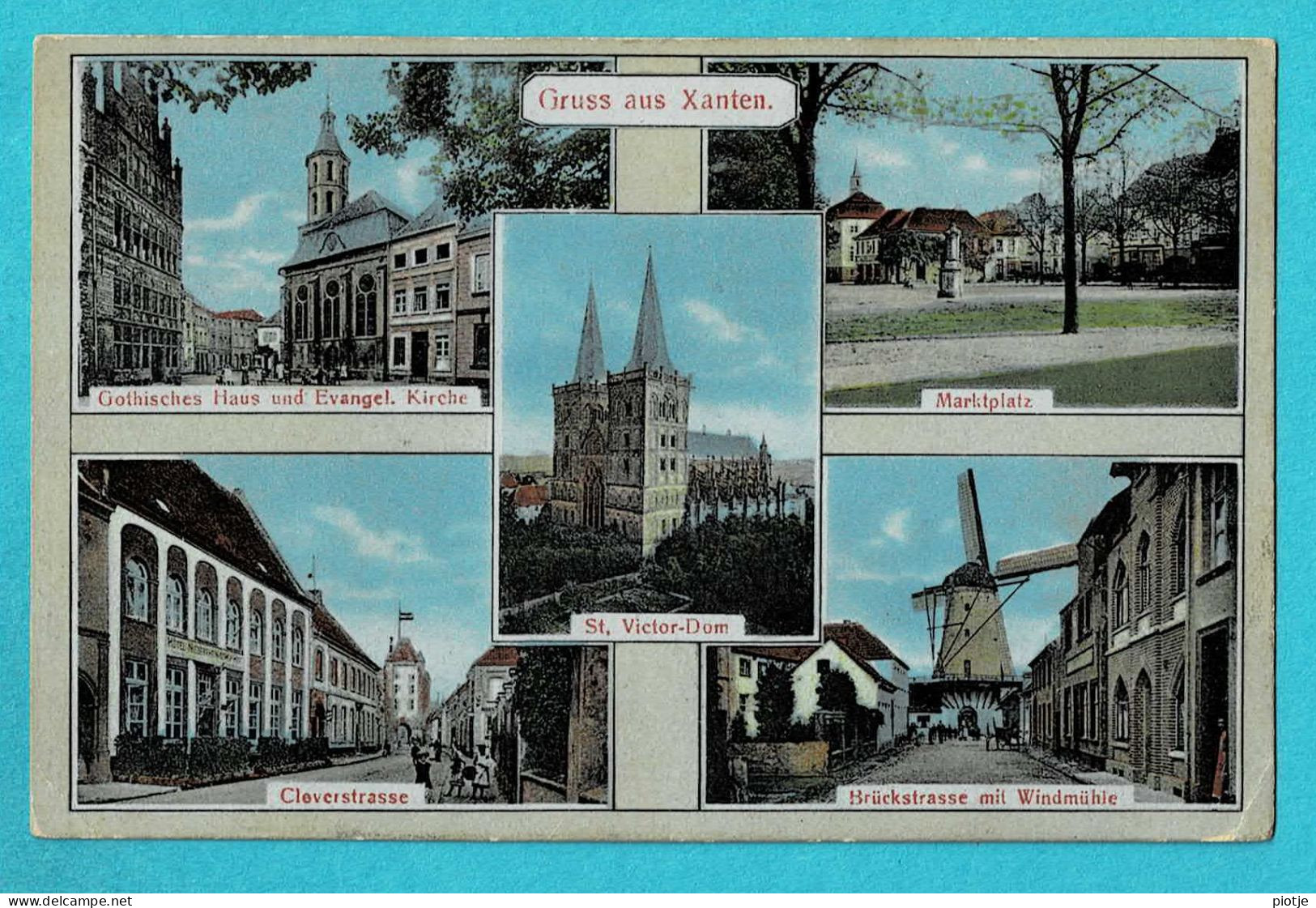 * Xanten (Nordrhein Westfalen - Deutschland) * (Verlag Weiland) Gruss Aus Xanten, Moulin, Muhle, Molen, St Victor Dom - Xanten