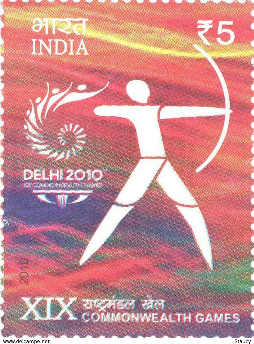 India 2010 Commonwealth Games - Archery 1v Stamp MNH As Per Scan - Boogschieten