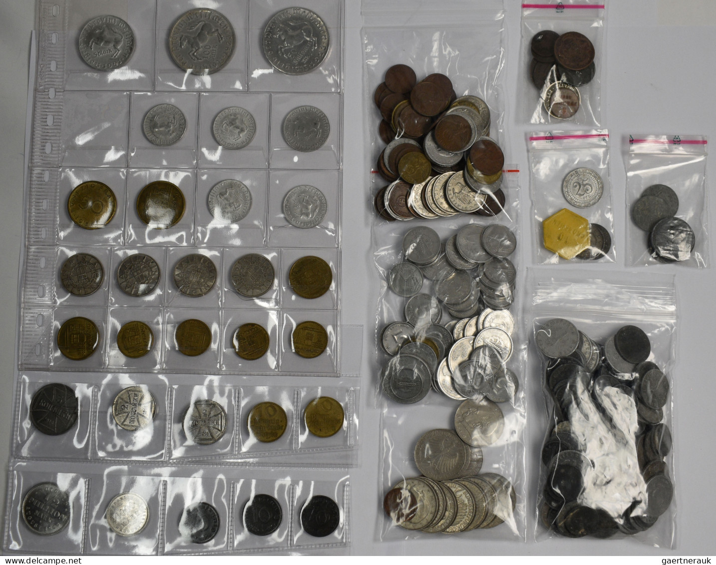 Deutschland: Kleine Sammlung Münzen Aus Diversen Epochen Deutschlands, Dabei Von - Sonstige & Ohne Zuordnung