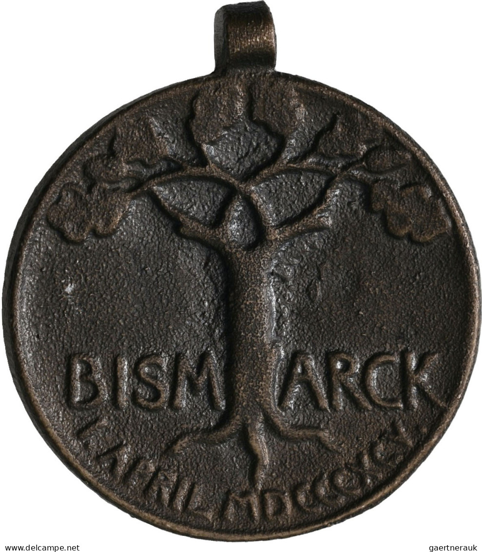 Medaillen Deutschland - Personen: Bismarck, Otto Von 1815-1898. Gussmedaille Mit - Otros & Sin Clasificación