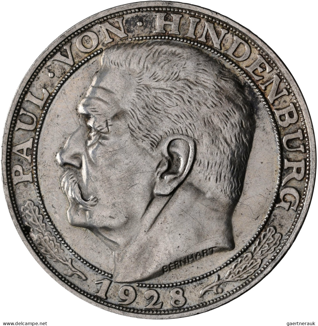 Medaillen Deutschland - Personen: Hindenburg, Paul 1847 - 1934: Silbermedaille 1 - Andere & Zonder Classificatie